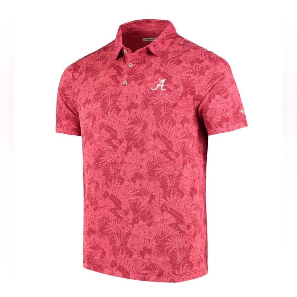 Men's Tommy Bahama Crimson Alabama Crimson Tide Palmetto Palms Polo